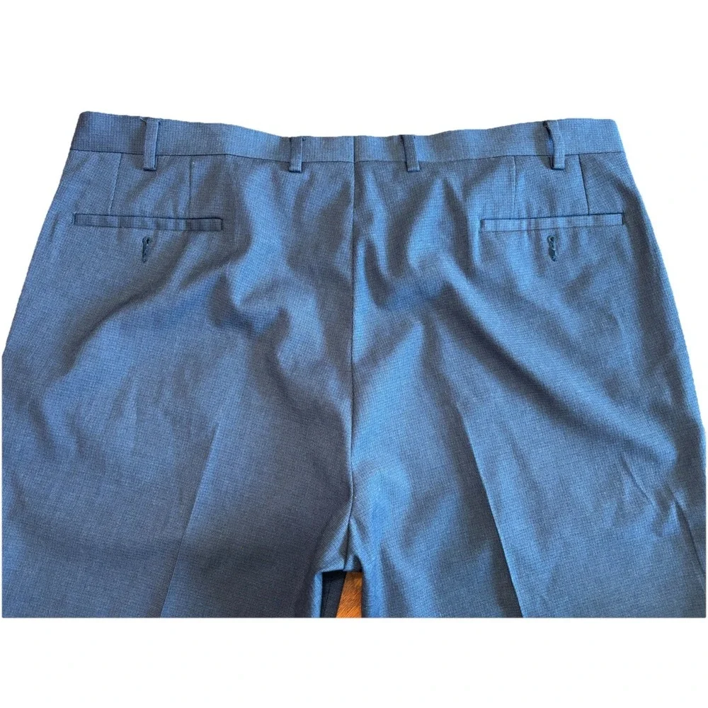 Lauren Ralph Lauren Men's Dress Pants 40x32 Blue Flat Front‎ Classic Fit